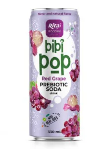 Bibi Pop Prebiotic Soda drink 330ml sleek can 03