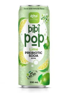 Bibi Pop Prebiotic Soda drink 330ml sleek can 04