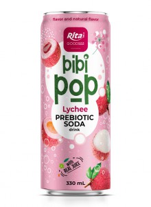 Bibi Pop Prebiotic Soda drink 330ml sleek can 05