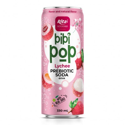 Bibi Pop Prebiotic Soda drink 330ml sleek can 05