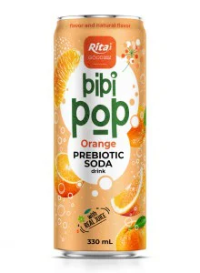Bibi Pop Prebiotic Soda drink 330ml sleek can 06