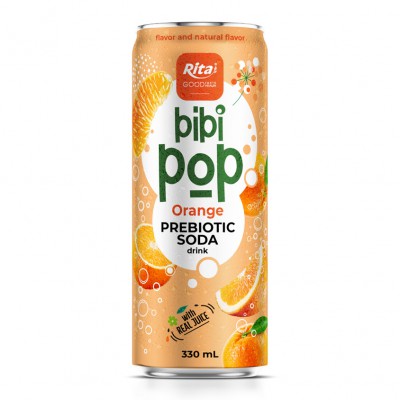 Bibi Pop Prebiotic Soda drink 330ml sleek can 06