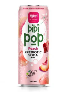 Bibi Pop Prebiotic Soda drink 330ml sleek can 07