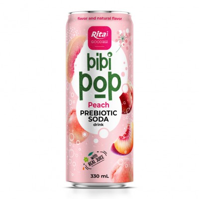 Bibi Pop Prebiotic Soda drink 330ml sleek can 07