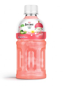 OEM 300ml Pet Bottle Bici Bici Lychee Juice Nata De Coco 