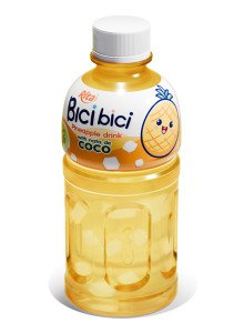 Rita Bici Bici Pineapple Drink with Nata de Coco 320ml Pet Bottle