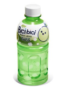 Rita Bici Bici Melon Drink with Nata de Coco 320ml Pet Bottle