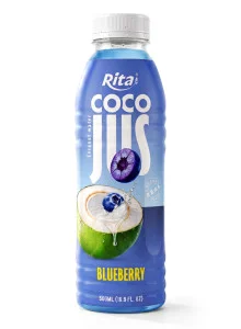COCO JUS Real Coconut Water with Blueberry Juice 500ml (16.9 fl oz) COCO JUS Real Coconut Water with Blueberry Juice 500ml (16.9 fl oz)