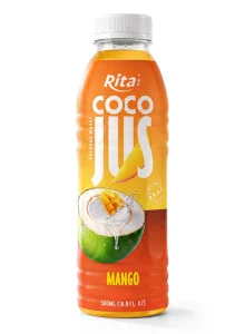 COCO JUS Real Coconut Water with Mango Juice 500ml (16.9 fl oz) COCO JUS Real Coconut Water with Mango Juice 500ml (16.9 fl oz)
