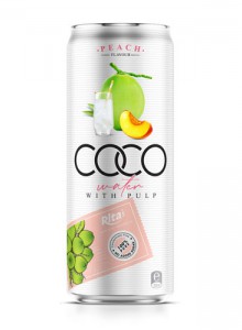 Coco water pulp with peach 330ml