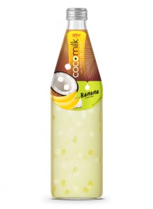 Cocomilk with nata de coco 485ml banana