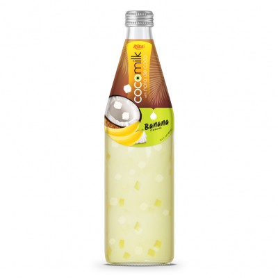 Cocomilk with nata de coco 485ml banana