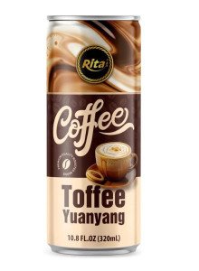Rita Toffee Yuanyang Coffee Drink 320ml Sleek Can