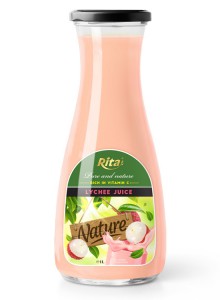 Fruit juice lychee 1L Glass bottle pure and natural