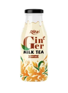 Rita Brand Premium Ginger Milk Tea Drink 280ml Glass Bottle