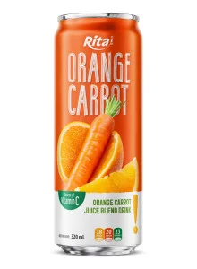 Rita Premium Orange Carrot Blend Natural Glow 320ml Sleek Can