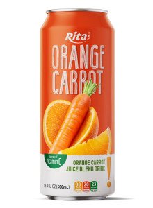 Rita Orange Carrot Juice Family Hydration 500ml Big Can Rita Orange Carrot Juice Family Hydration 500ml Big Can