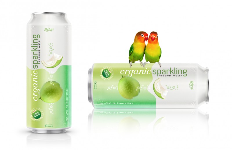 Organic-Sparkling-Coconut-water 500ml