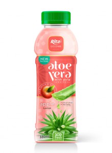 Petbottle330ml Aloevera with pulpdrink apple flavor