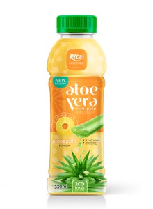 Petbottle330ml Aloevera with pulpdrink pineapple flavor