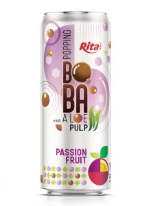 Supplier Company 320ml Sleek Can Bubble Tea Mix Passion Fruit Supplier Company 320ml Sleek Can Bubble Tea Mix Passion Fruit