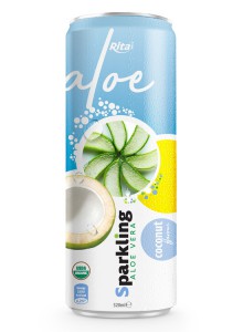 Private label brand Sparkling  aloe vera  coconut 320ml