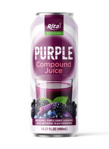 Rita Purple Compound Juice Mulberry Blueberry 490ml Can Rita Purple Compound Juice Mulberry Blueberry 490ml Can