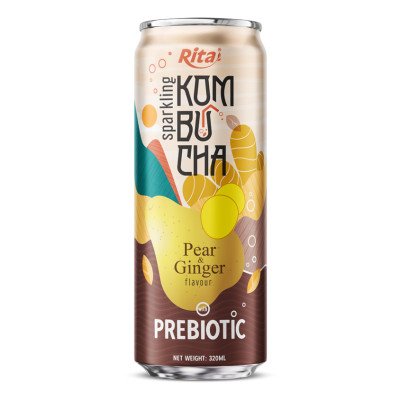 Sparkling Kombucha Prebiotic 320ml can 02