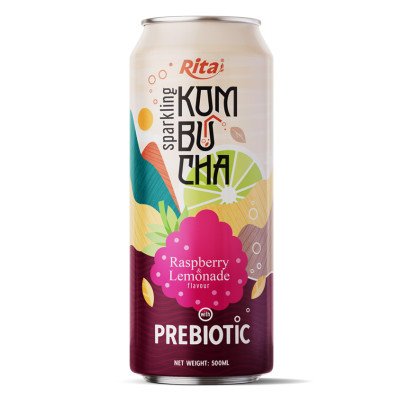 Sparkling Kombucha Prebiotic 500ml can 04