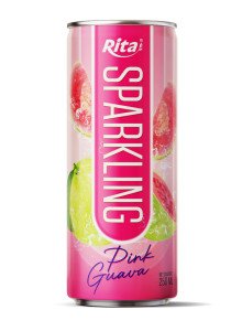 250ml Sleek Can Sparkling Pink Guava Flavor