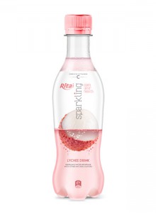 Sparkling fruit lychee flavor 400ml Pet bottle