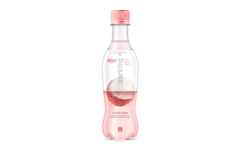 Sparkling fruit lychee flavor 400ml Pet bottle rita web