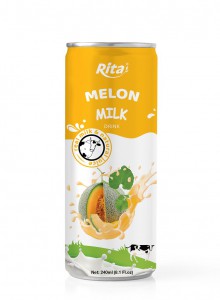 Supplier Real Milk Melon Juice 250ml Can