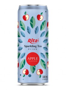 best Sparkling Tea drink apple flavour 330ml sleek can