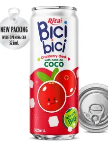 Bici Bici 325ml Cranberry drink with nata de Coco (wide opening can) Bici Bici 325ml Cranberry drink with nata de Coco (wide opening can)