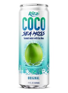Coco Sea Moss Coconut water with sea moss 325ml sleek can Coco Sea Moss Coconut water with sea moss 325ml sleek can