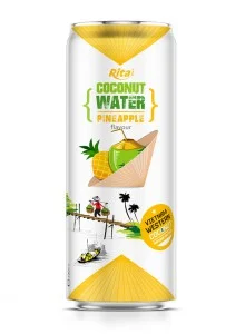 OEM cheap price coconut water with pineapple flavour 330ml OEM cheap price coconut water with pineapple flavour 330ml