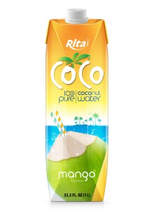 drinking fresh and pure coconut water 1L Paper Box