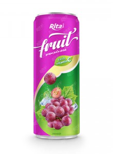 fruit grape juice enrich vitamin C in 320ml can