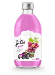 glass 320ml fruit grape juice private label brand