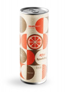 sparkling drink wiht grapefruit flavor  250ml canned