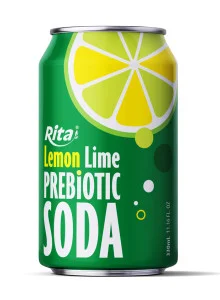 Lemon Lime Prebiotic Soda 330ml short can Lemon Lime Prebiotic Soda 330ml short can