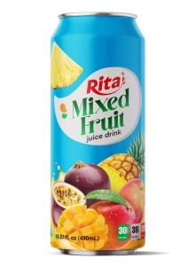 Fresh Flavor NFC 490ml Can Mixed Fruit Juice