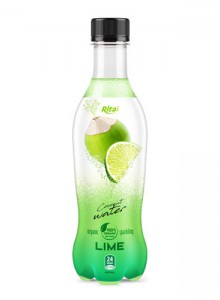 pet bottle 400ml spakling Coconut water lime web