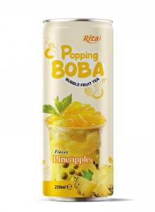Beverage Distributors Pineapple Flavor Bubble Tea 250ml Can