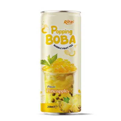 popping Boba bubble pineapple TEA drink  250ML