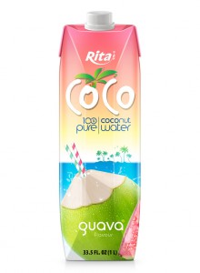 pure coconut water with guava juice brands 1L Paper Box