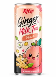 Ready-to-Drink Ginger Milk Tea with Peach Flavor 10.9 fl oz(325ml) Ready-to-Drink Ginger Milk Tea with Peach Flavor 10.9 fl oz(325ml)