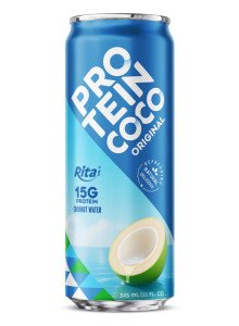 RITA Original Protein Coconut Water 325ml Can with 15g Protein RITA Original Protein Coconut Water 325ml Can with 15g Protein