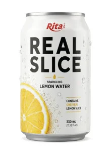 Sparkling Lemon Water with Real Fruit Slices 325ml Can Sparkling Lemon Water with Real Fruit Slices 325ml Can